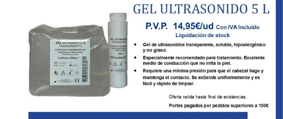 gel ultrasonidos indesa medical